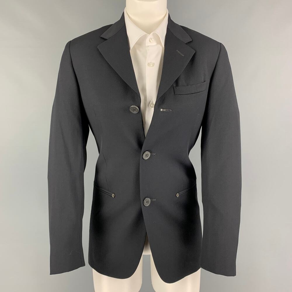Vintage VERSUS by GIANNI VERSACE Size 34 Regular Gray Virgin Wool Sport Coat